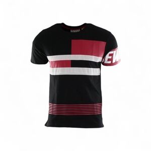Black and Red Graphic T-Shirt